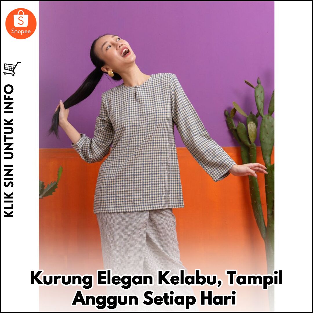 Kurung Elegan Kelabu, Tampil Anggun Setiap Hari
