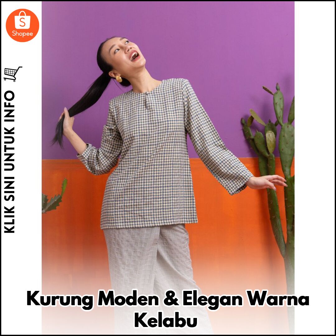 Kurung Moden & Elegan Warna Kelabu