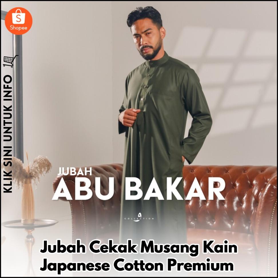 Jubah Cekak Musang Kain Japanese Cotton Premium