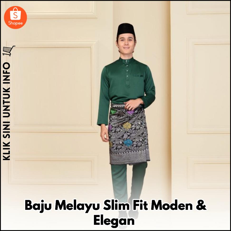 Baju Melayu Slim Fit Moden & Elegan