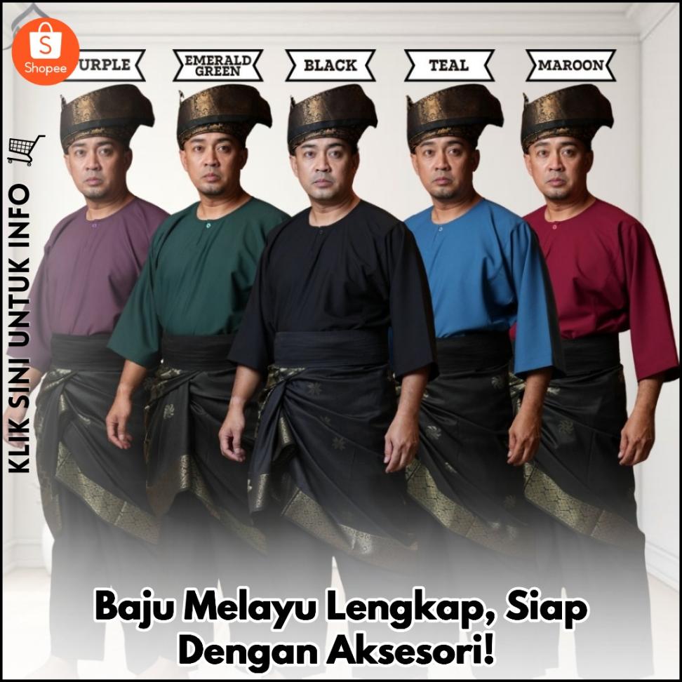 Baju Melayu Lengkap, Siap Dengan Aksesori!