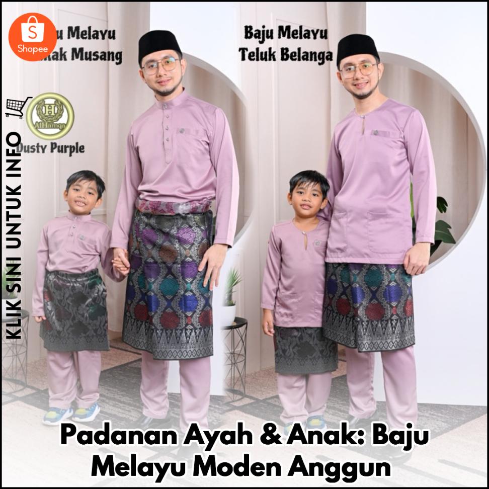 Baju Melayu Ayah & Anak Padan! Anggun & Sopan