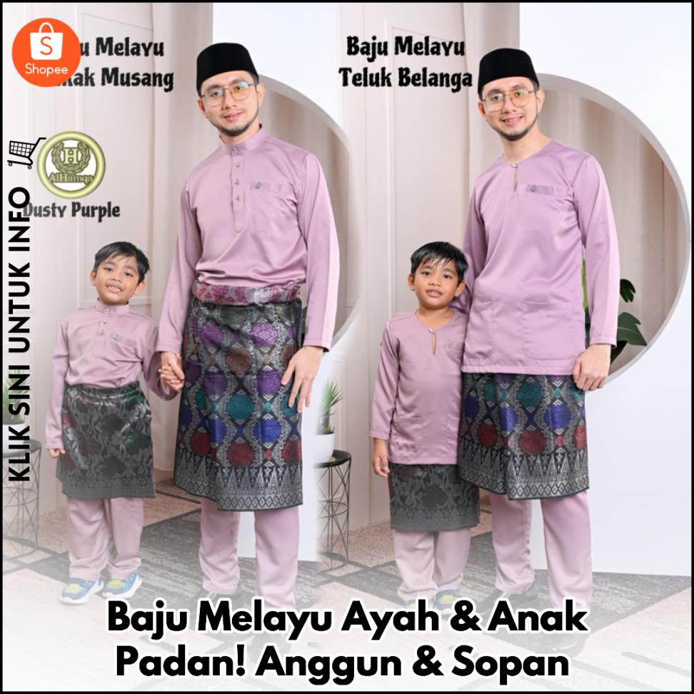 Baju Melayu Ayah & Anak Padan! Anggun & Sopan