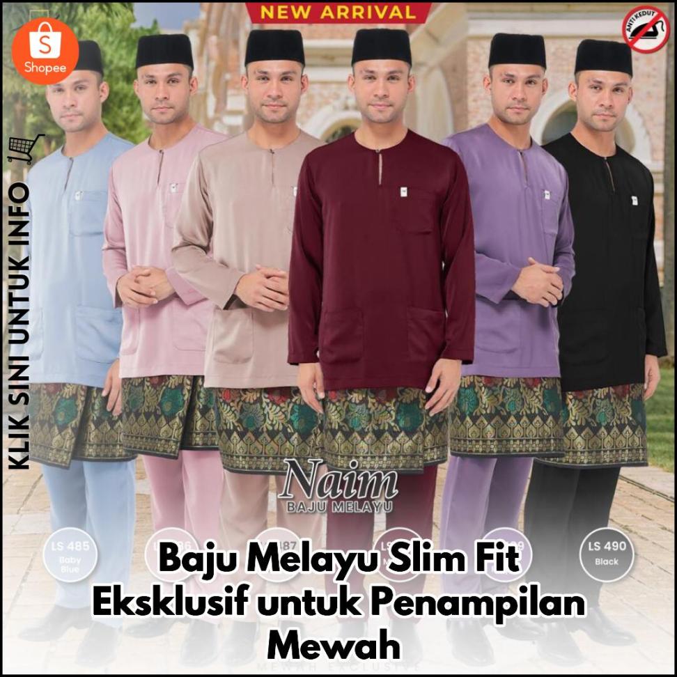 Baju Melayu Slim Fit Eksklusif untuk Penampilan Mewah