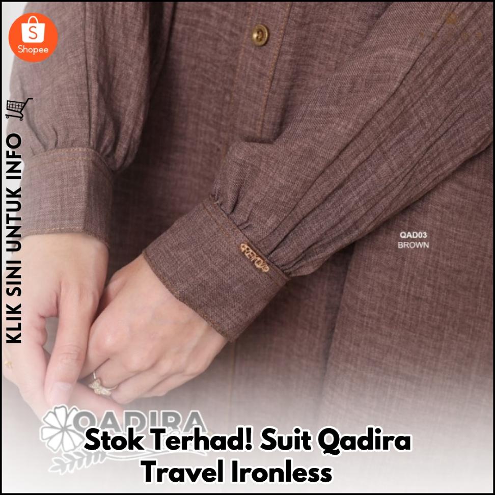 Stok Terhad! Suit Qadira Travel Ironless ?