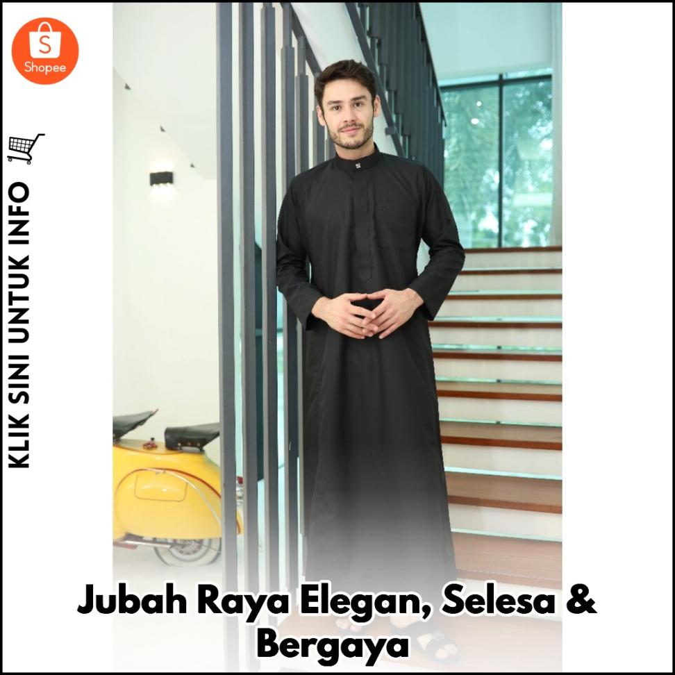Jubah Raya Elegan, Selesa & Bergaya