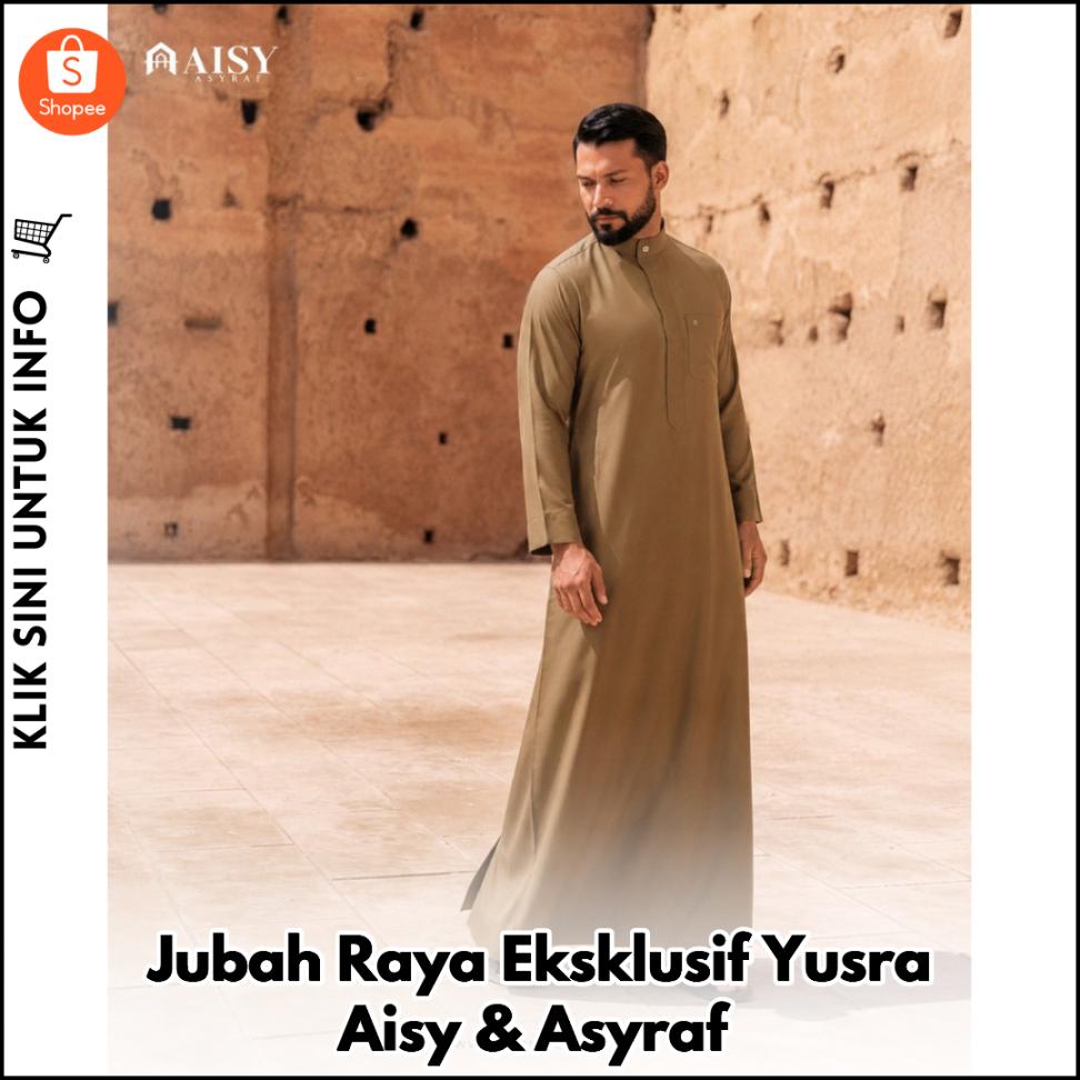 Jubah Raya Eksklusif Yusra Aisy & Asyraf