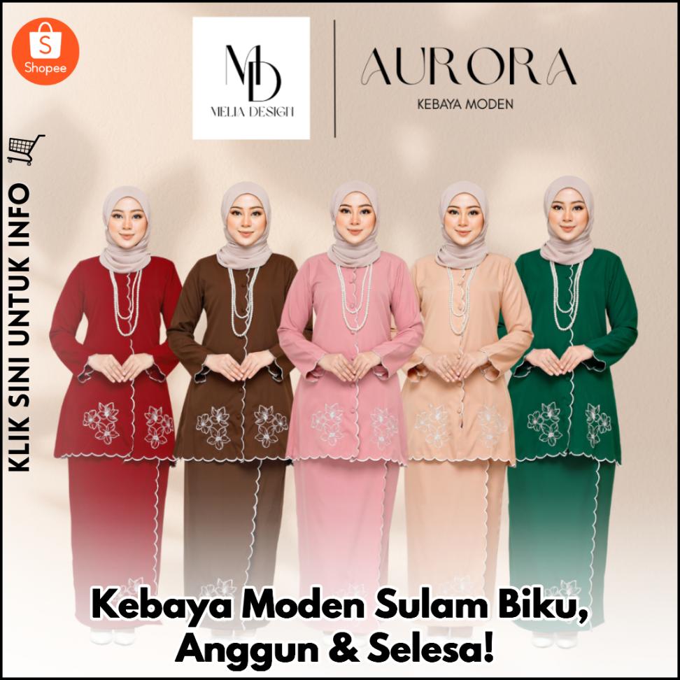 Kebaya Moden Sulam Biku, Anggun & Selesa!