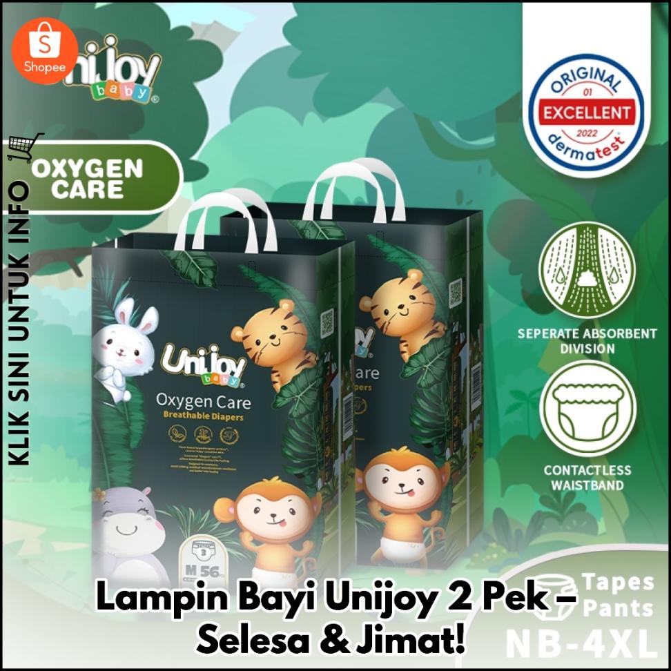 Lampin Bayi Unijoy 2 Pek – Lembut & Tahan Bocor!