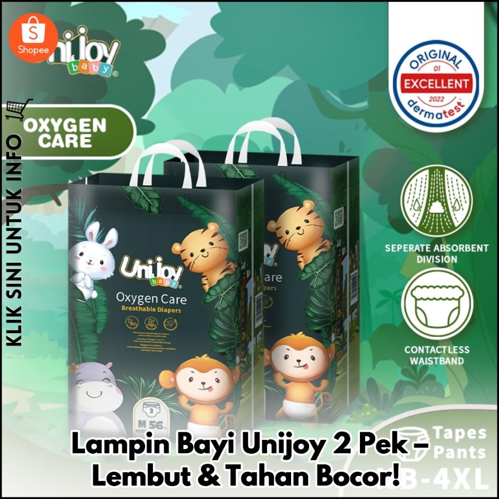 Lampin Bayi Unijoy 2 Pek – Lembut & Tahan Bocor!