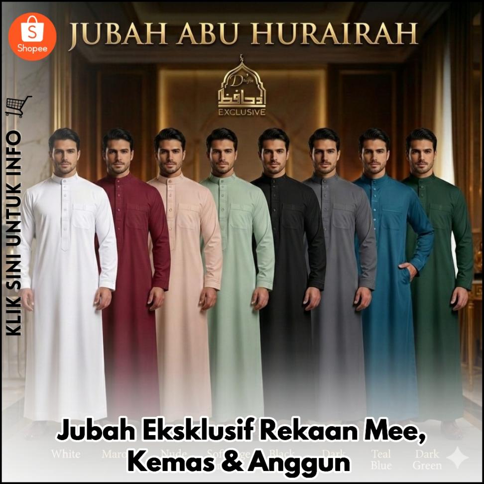 Jubah Eksklusif Rekaan Mee, Kemas & Anggun