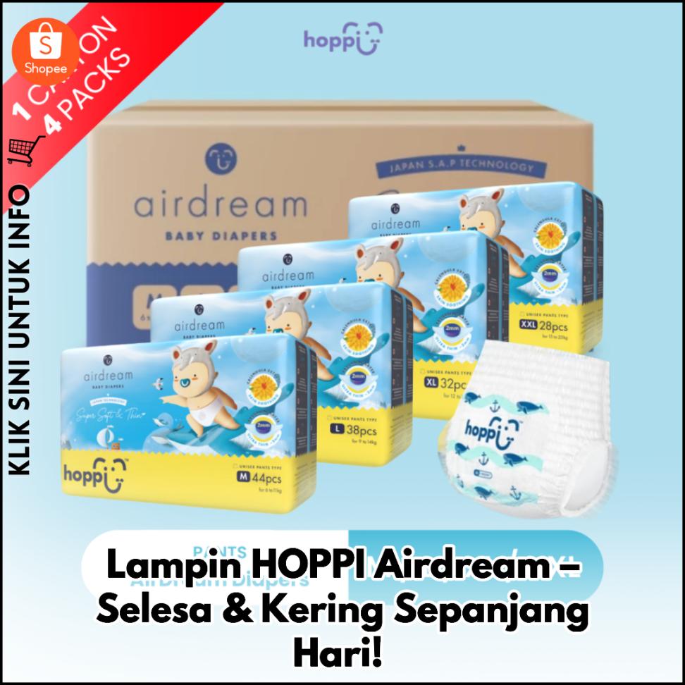 Lampin HOPPI Airdream – Selesa & Kering Sepanjang Hari!