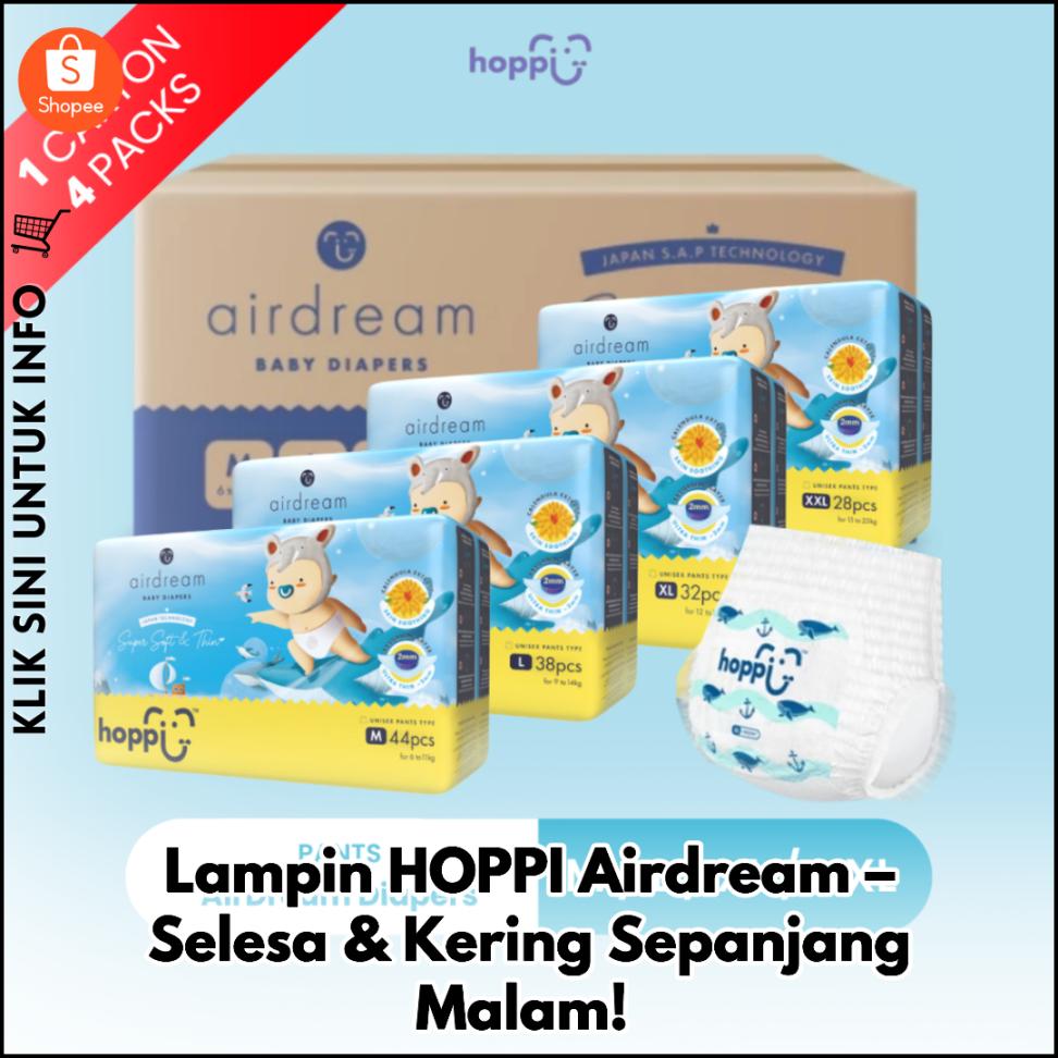 Lampin HOPPI Airdream – Selesa & Kering Sepanjang Malam!