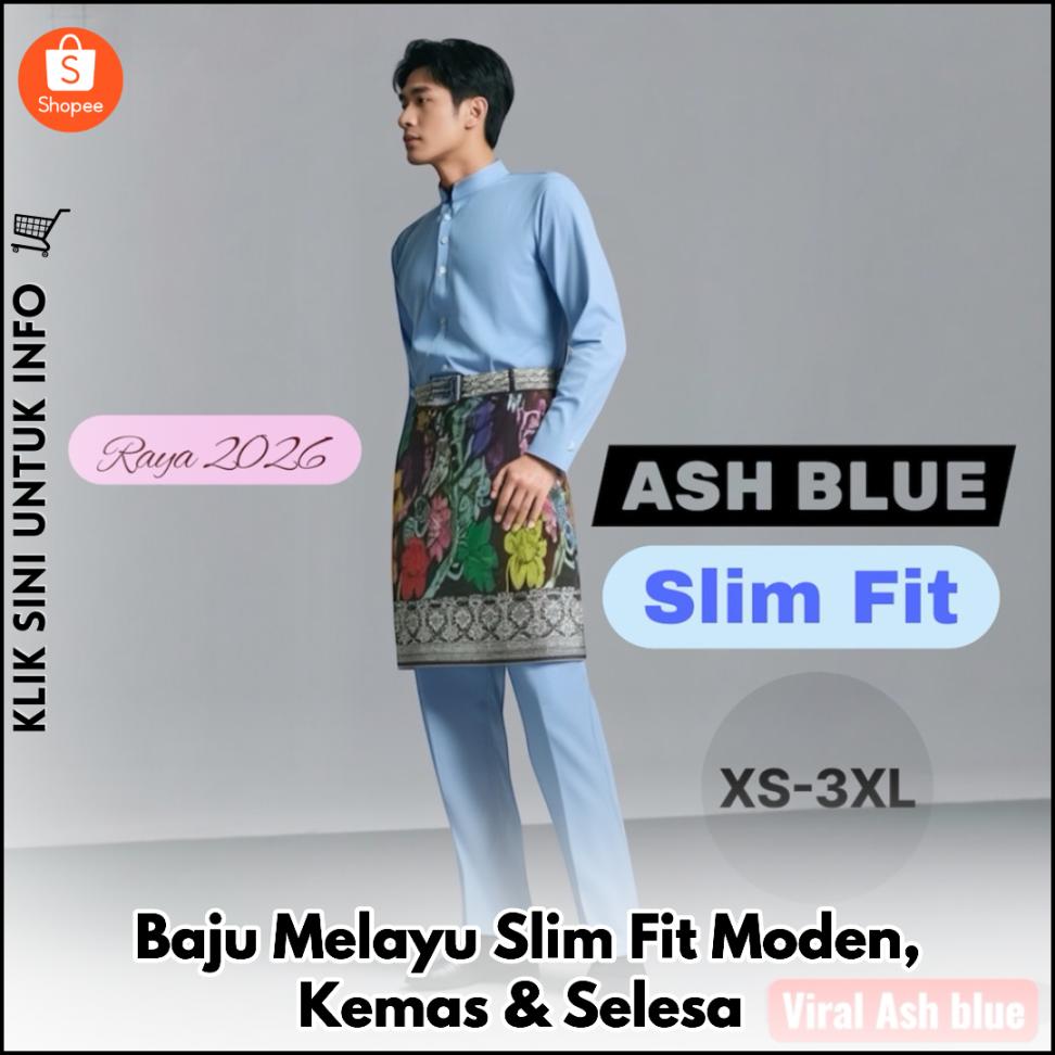 Baju Melayu Slim Fit Moden, Kemas & Selesa
