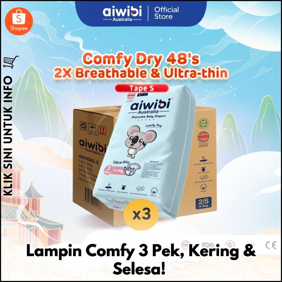 Lampin Bayi Selesa, Kering & Mudah Dipakai