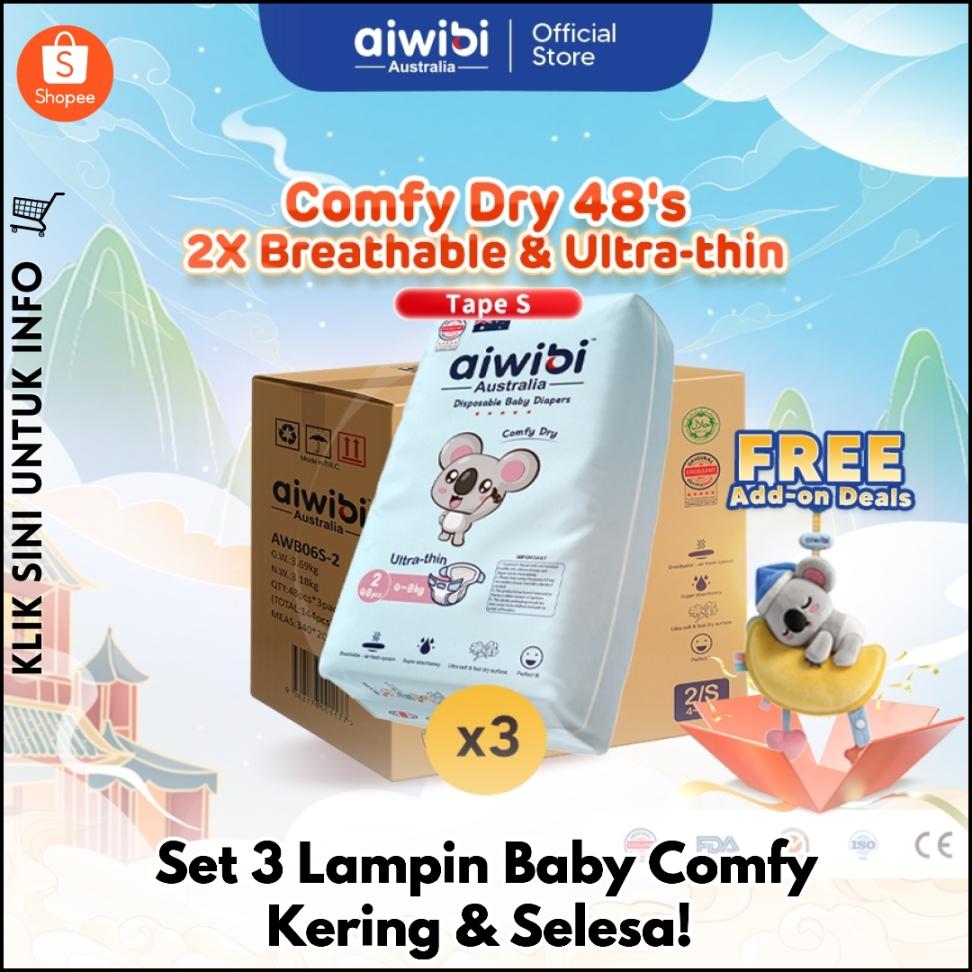 Set 3 Lampin Baby Comfy Kering & Selesa!