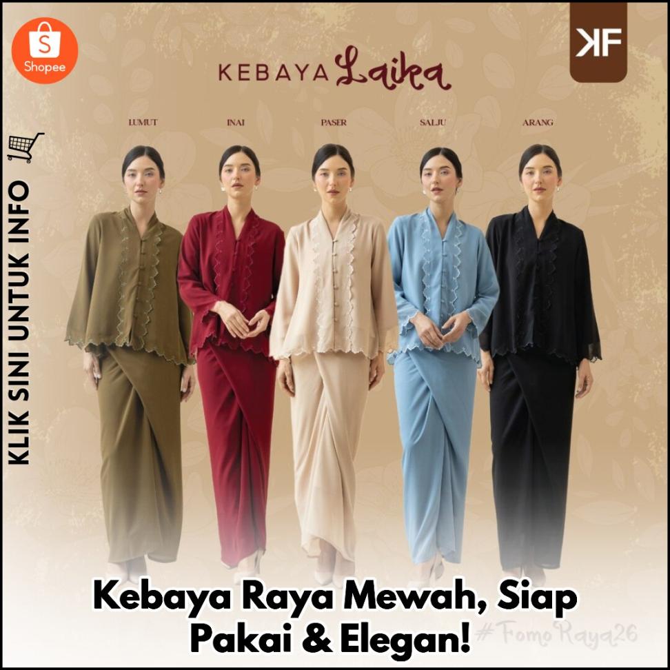 Kebaya Raya Mewah, Siap Pakai & Elegan!