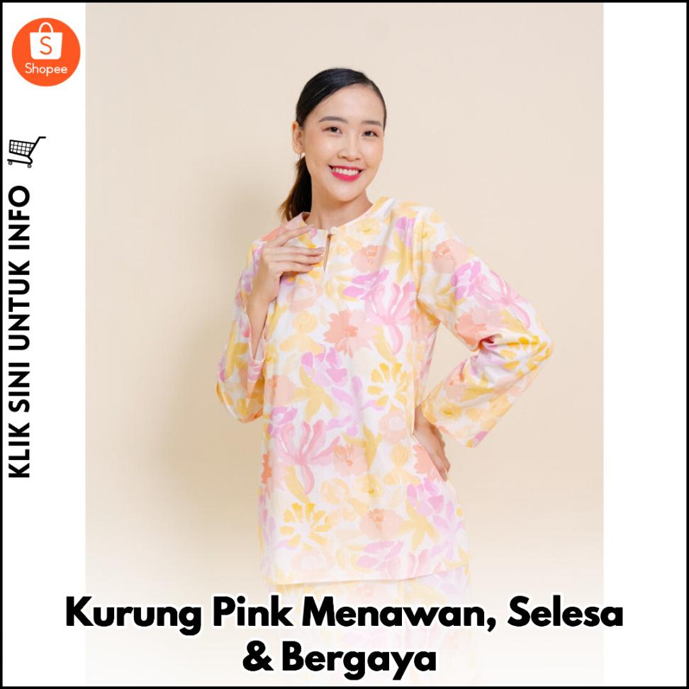 Kurung Pink Menawan, Selesa & Bergaya
