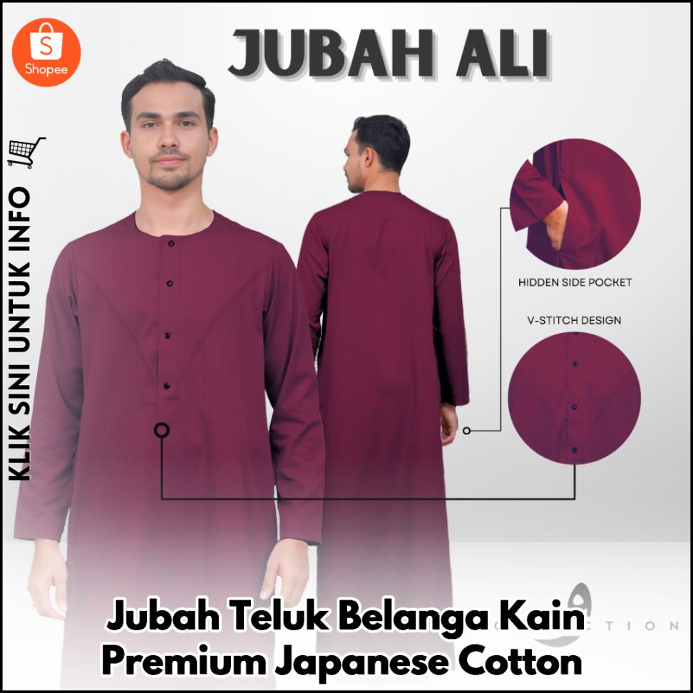 Jubah Teluk Belanga Kain Premium Japanese Cotton