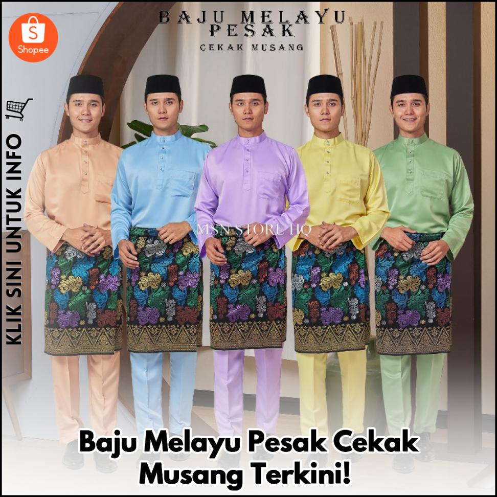 Baju Melayu Pesak Cekak Musang Terkini!
