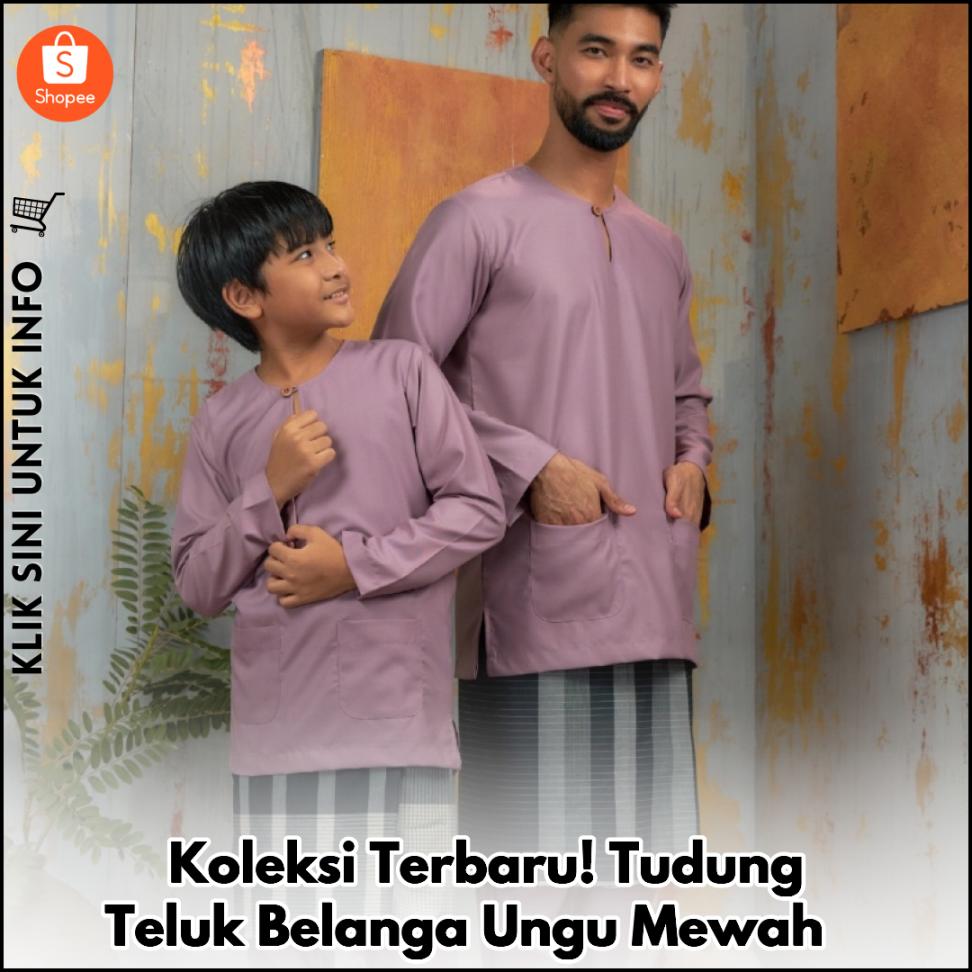 Koleksi Terbaru! Tudung Teluk Belanga Ungu Mewah ?