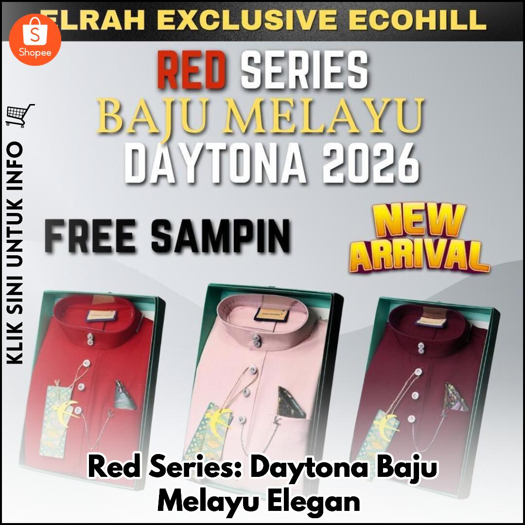 Baju Melayu Elegant, Warna Merah Menawan