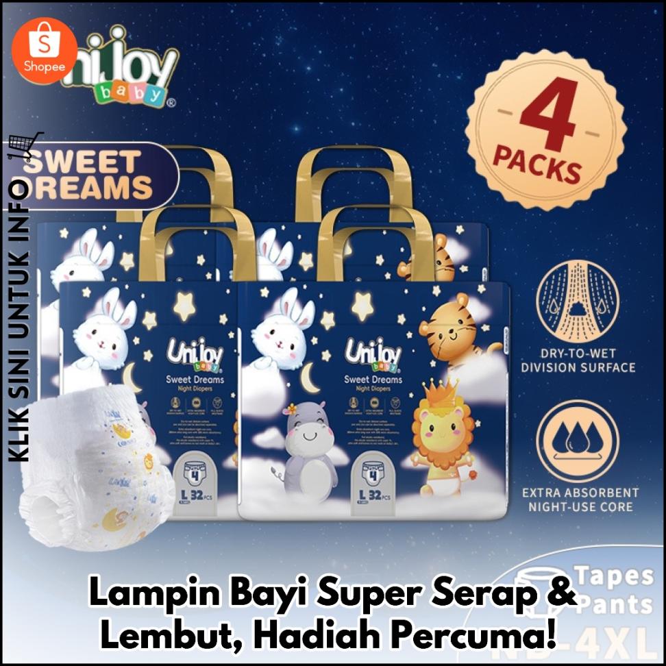 Lampin Bayi Super Serap & Lembut, Hadiah Percuma!