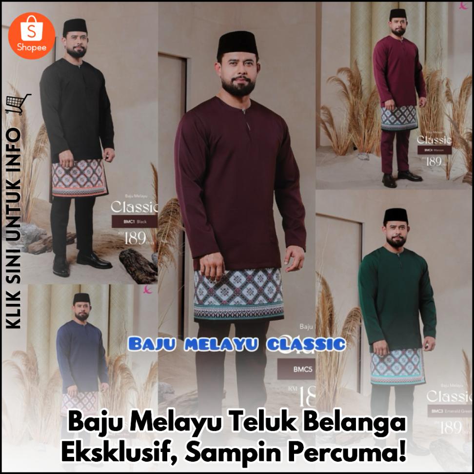 Baju Melayu Teluk Belanga Eksklusif, Sampin Percuma!