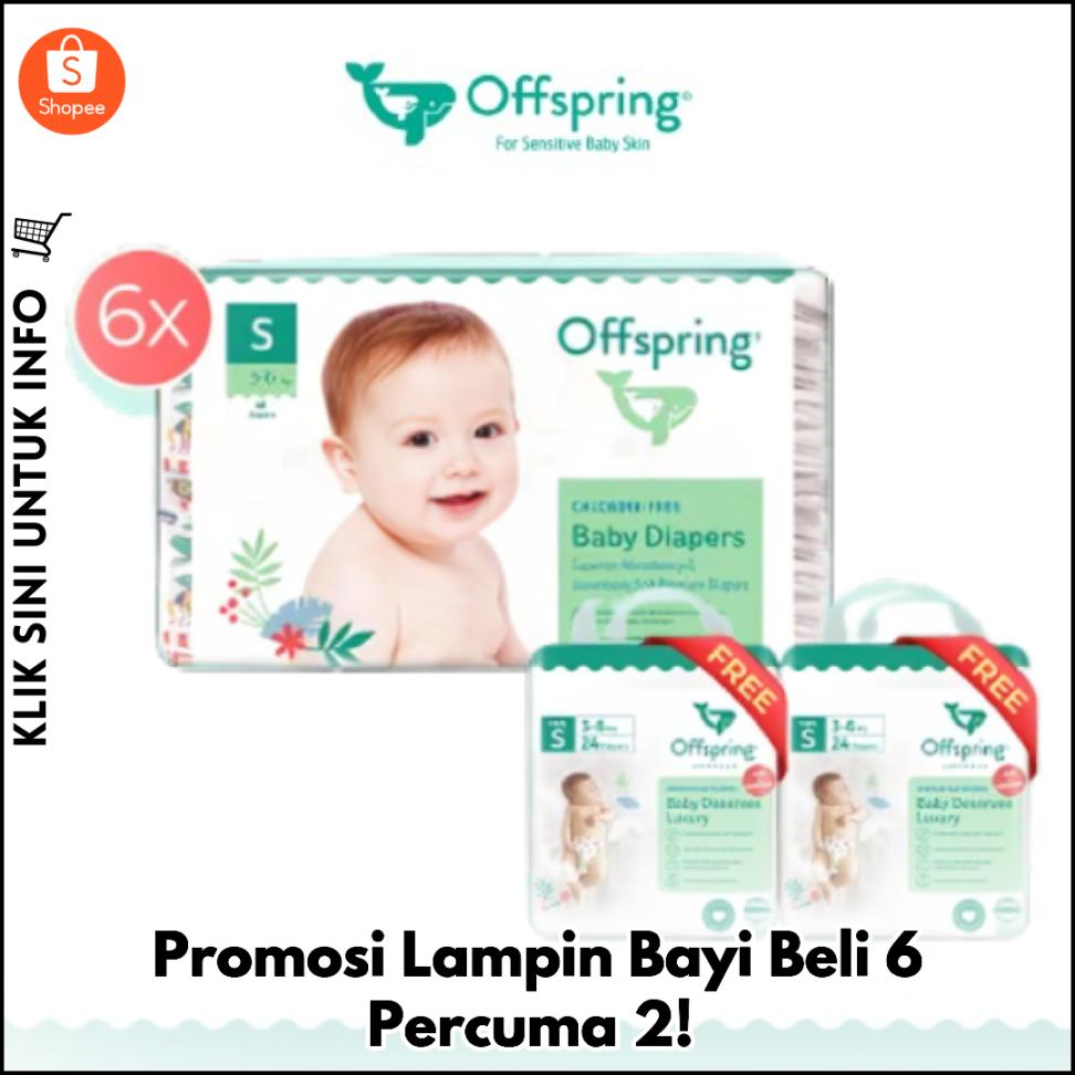 Promosi Lampin Bayi Beli 6 Percuma 2!