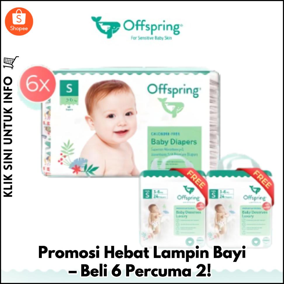 Promosi Hebat Lampin Bayi – Beli 6 Percuma 2!