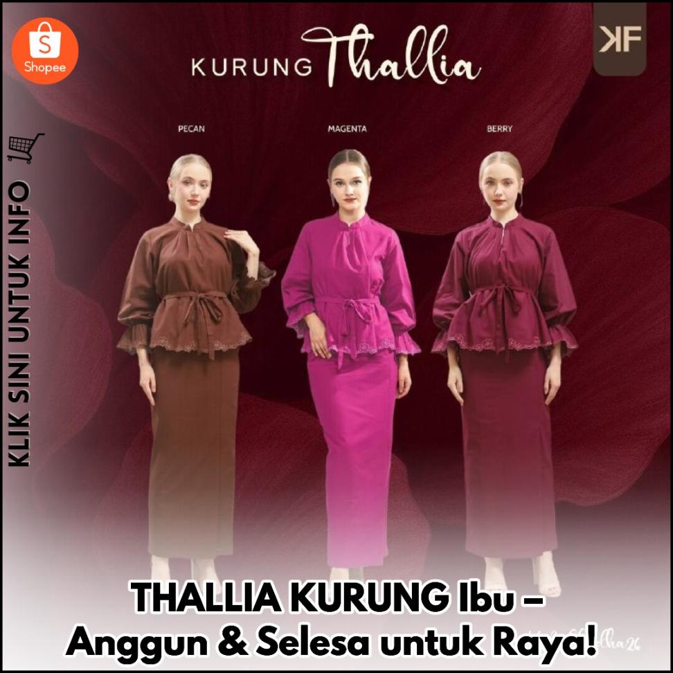 Thallia Kurung Raya: Anggun dengan Ruffle Linen