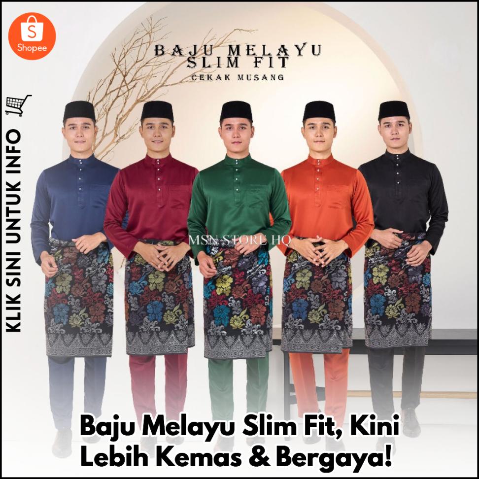 Baju Melayu Slim Fit, Kini Lebih Kemas & Bergaya!