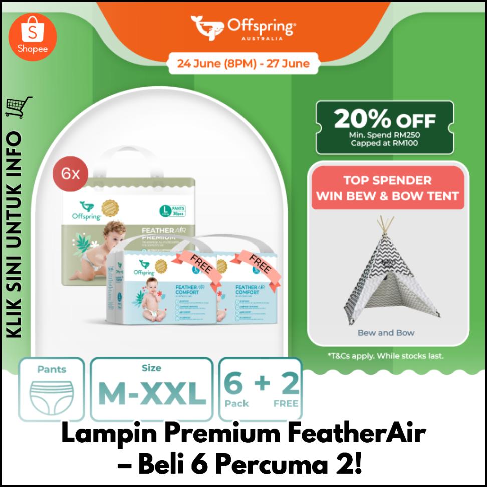 Lampin Premium FeatherAir – Beli 6 Percuma 2!