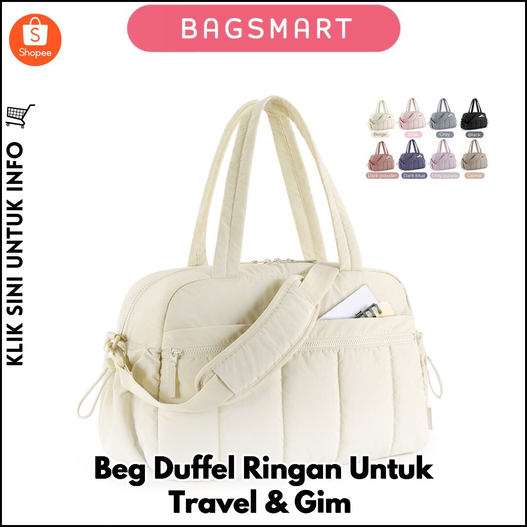 Beg Duffel Ringan Untuk Travel & Gim