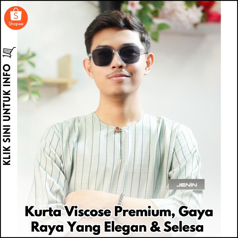Kurta Viscose Premium, Gaya Raya Yang Elegan & Selesa