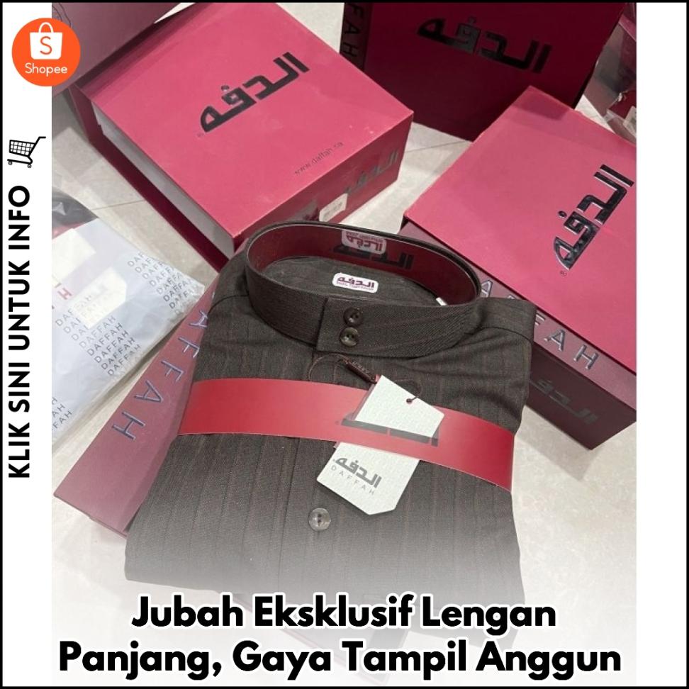 Jubah Eksklusif Lengan Panjang, Gaya Tampil Anggun