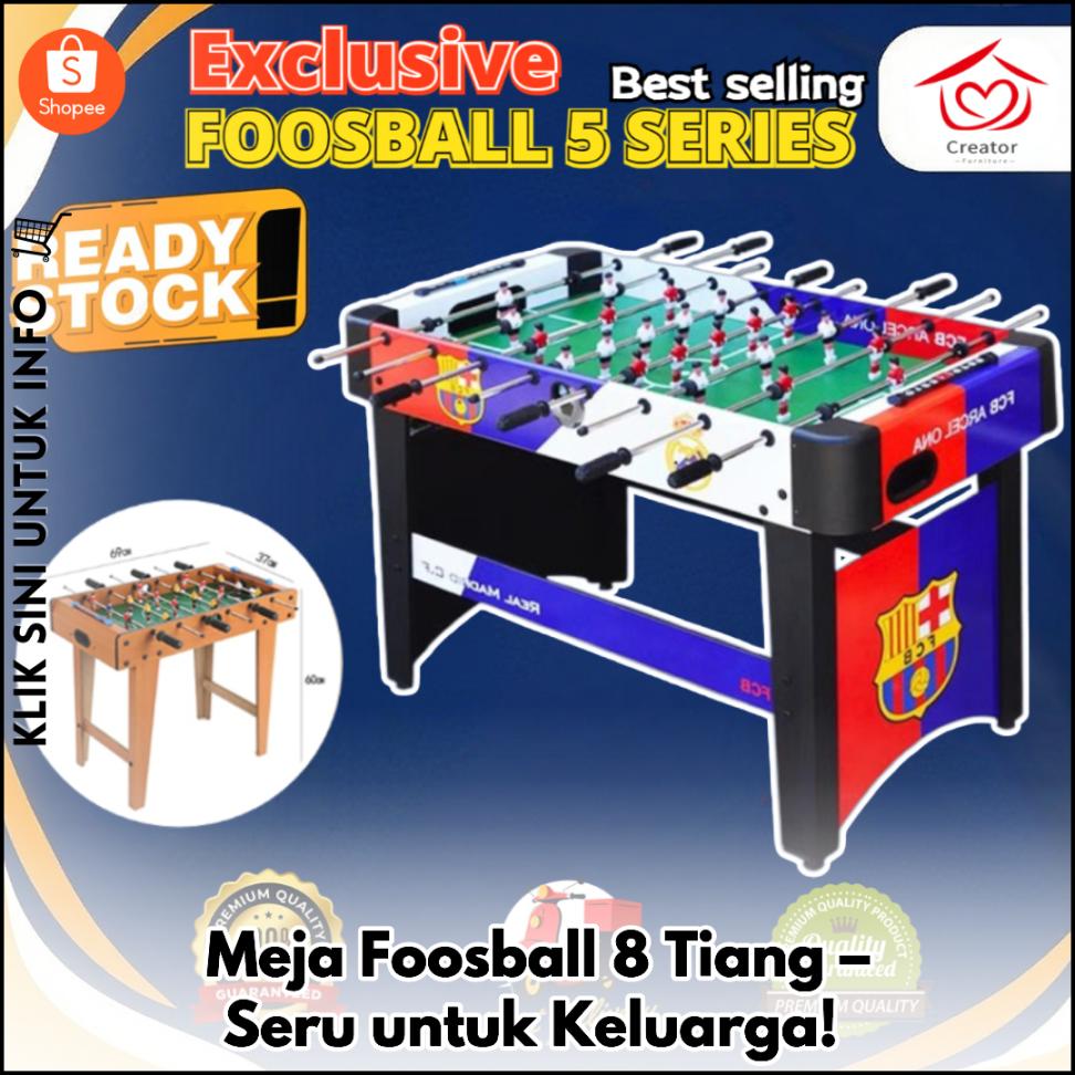 Meja Foosball 8 Tiang – Seru untuk Keluarga!