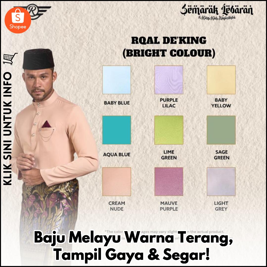 Baju Melayu Warna Terang, Tampil Gaya & Segar!
