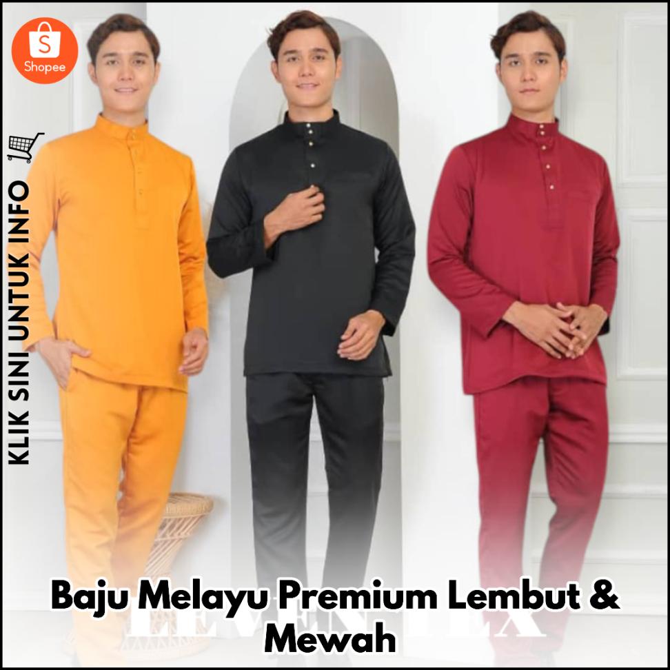 Baju Melayu Premium Lembut & Mewah