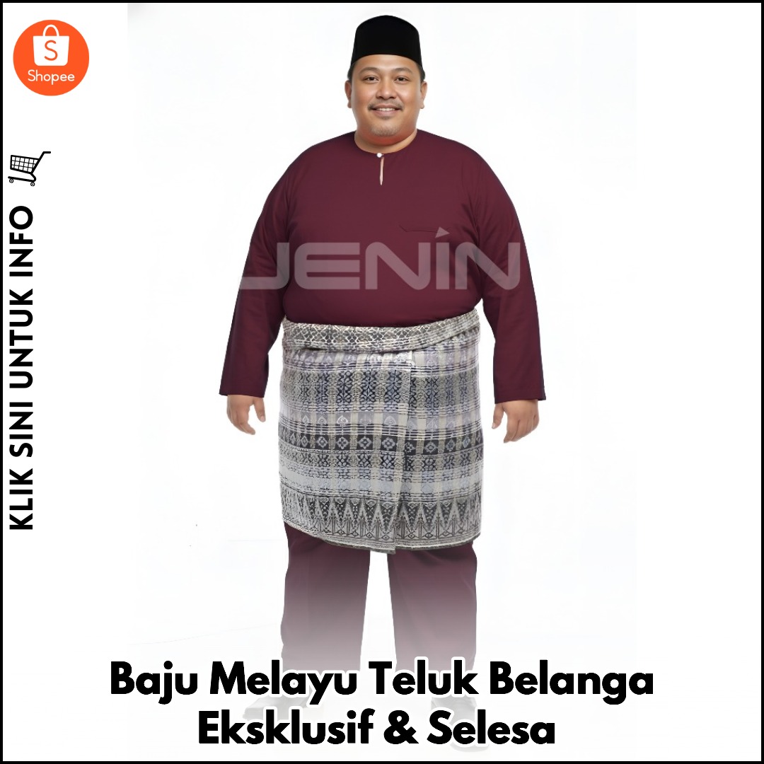 Baju Melayu Teluk Belanga Eksklusif & Selesa