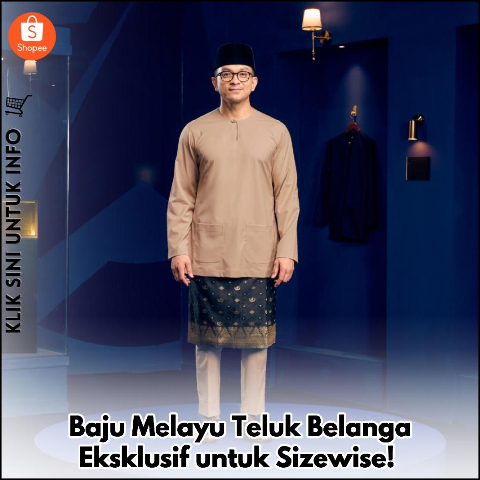 Baju Melayu Teluk Belanga Eksklusif untuk Sizewise!
