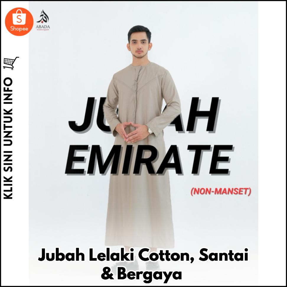 Jubah Lelaki Cotton, Santai & Bergaya