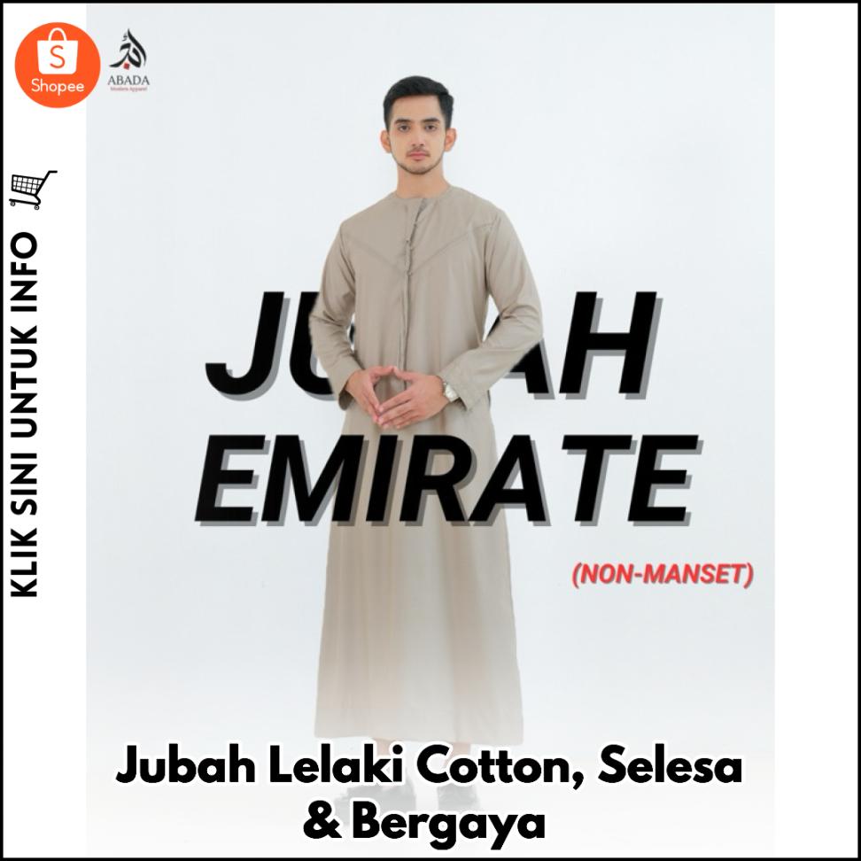 Jubah Lelaki Cotton, Santai & Bergaya