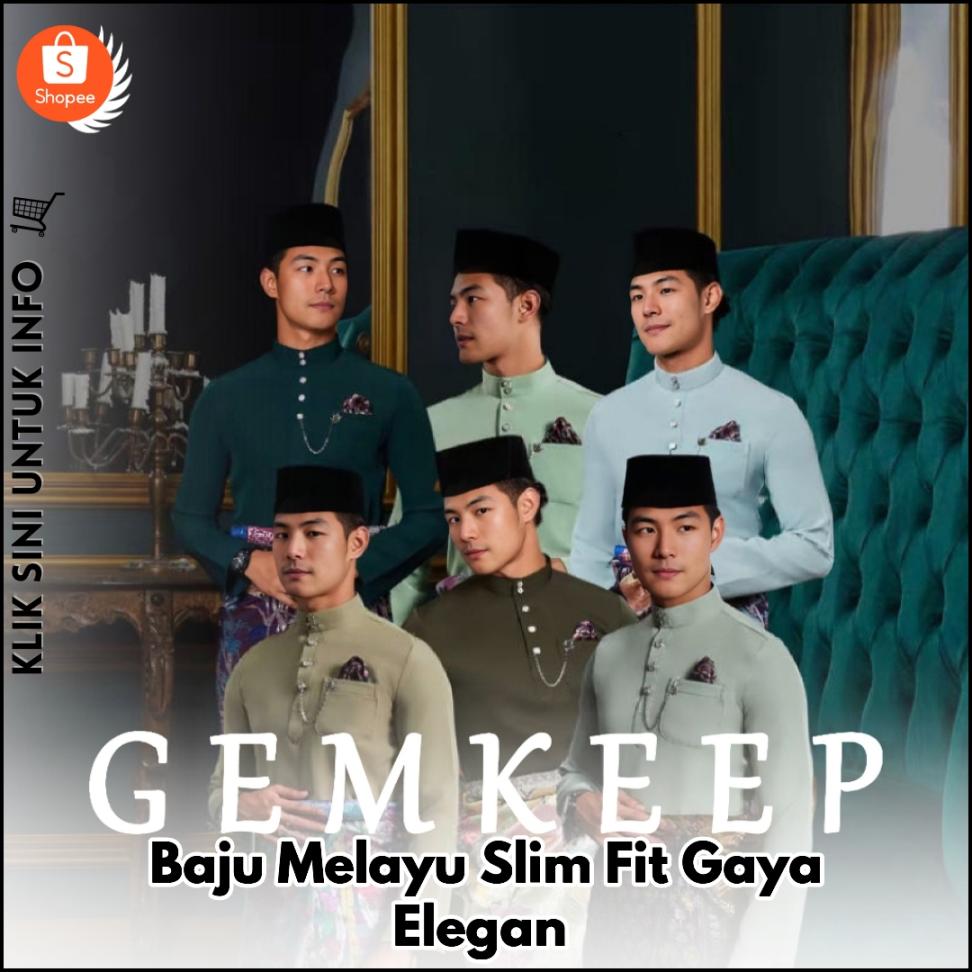 Baju Melayu Slim Fit Gaya Elegan