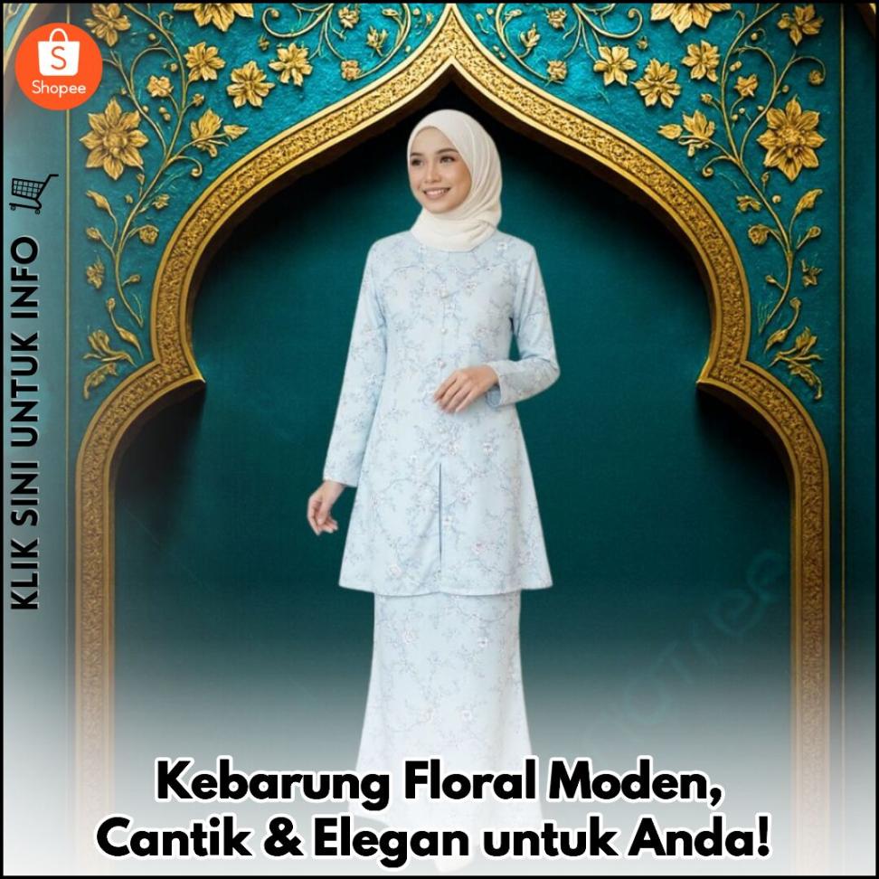 Kebarung Floral Moden, Cantik & Kemas Untuk Segala Acara