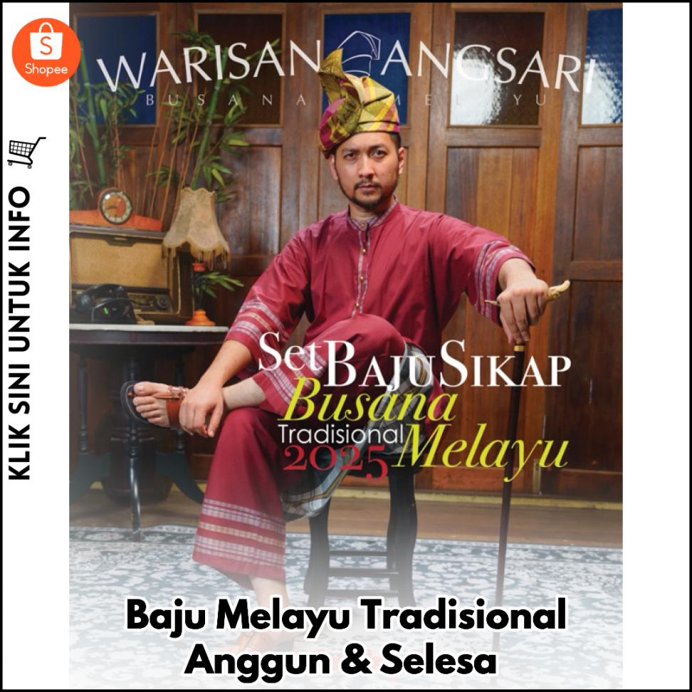 Baju Melayu Tradisional Anggun & Selesa