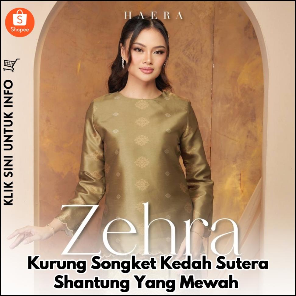 Kurung Songket Kedah Sutera Shantung Yang Mewah
