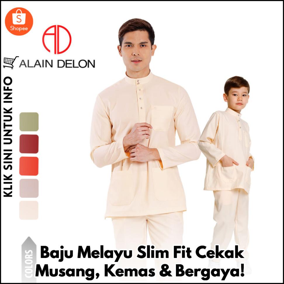 Baju Melayu Slim Fit Cekak Musang, Kemas & Bergaya!