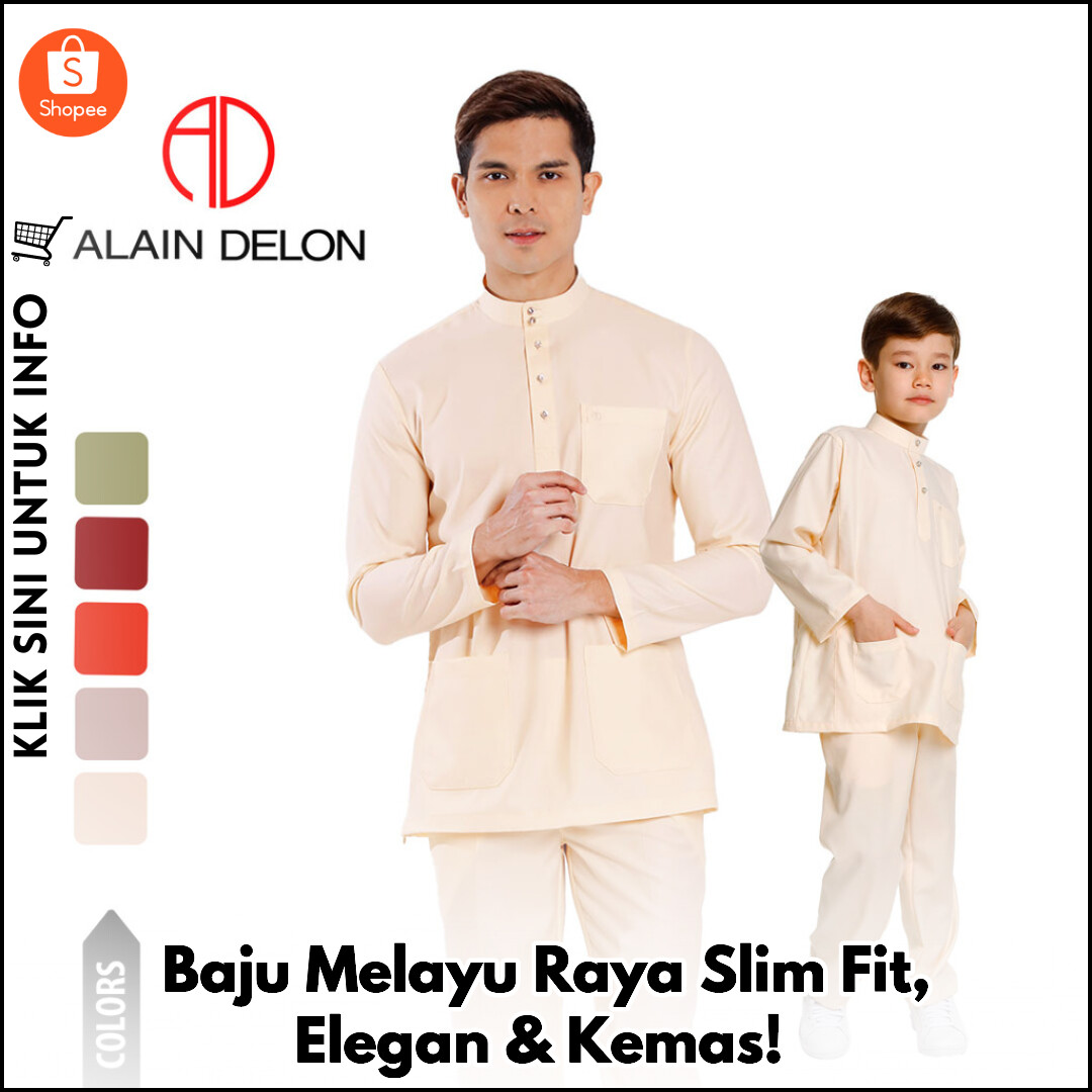 Baju Melayu Raya Slim Fit, Elegan & Kemas!