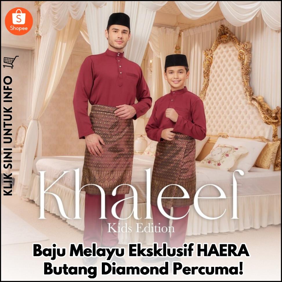 Baju Melayu Eksklusif, Butang Berlian Percuma!